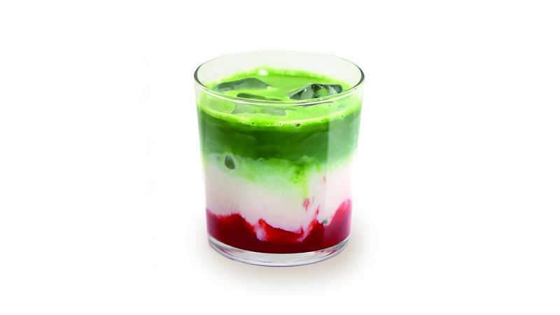 Iced Strawberry Matcha