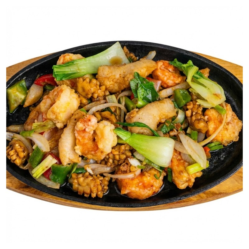 Fruit De Mer Sur Plaque Chauffante