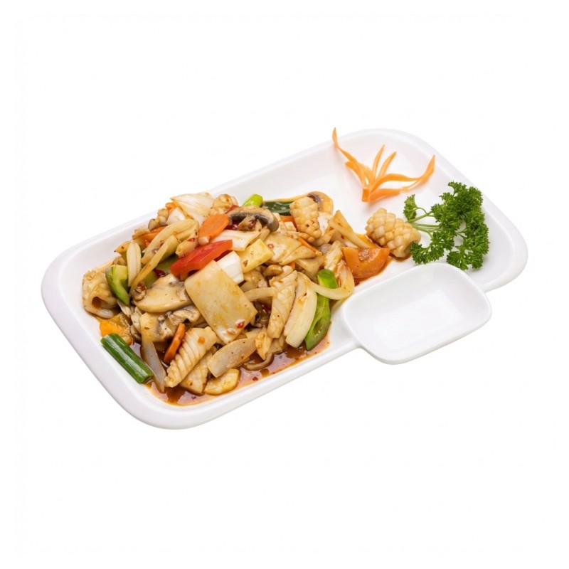 Calamars À L’ail Et Aux Haricots Noirs Chinois