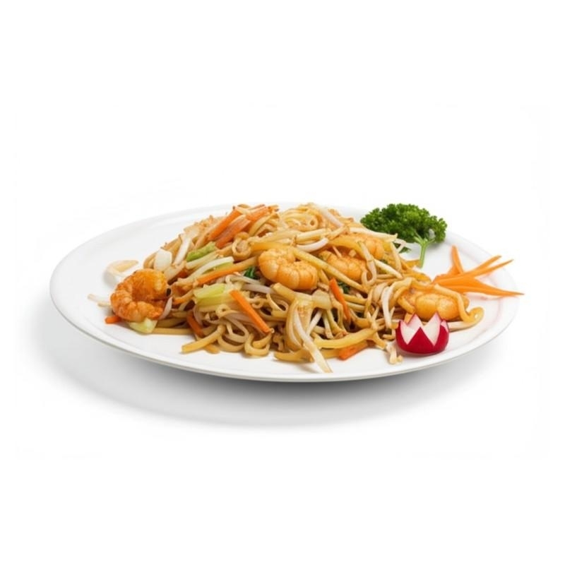 Nouilles Sautées Aux Langoustines