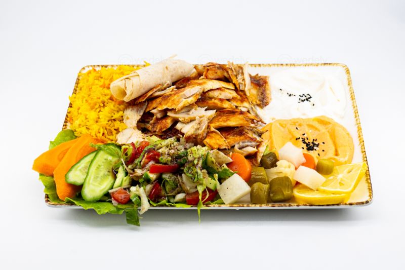 Shawarma poulet aux riz // شاورما دجاج مع رز - Lux Food Royal