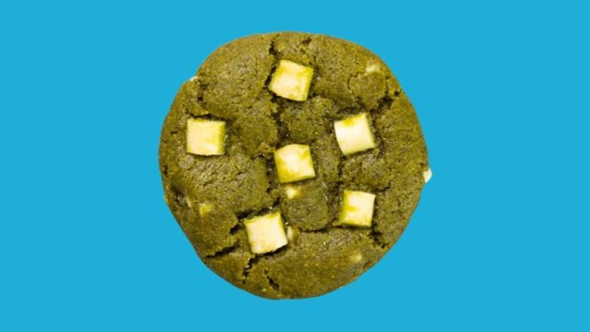 Cookie Mit Grünem Matcha-Tee Und Weißer Schokolade