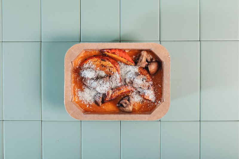 Polenta, Butternut, Champignons