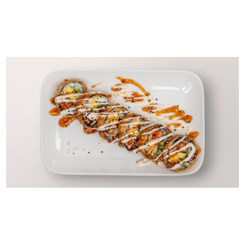 F3 Tempura Mangue Avocat Concombre Cheese Masago