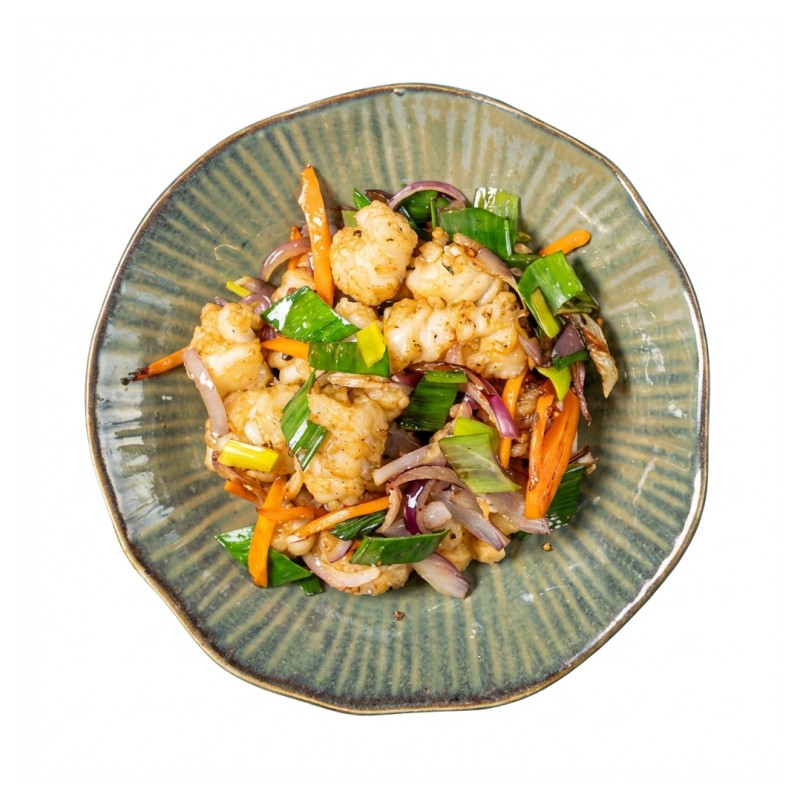 Calamars Frits Au Sel Et Au Poivre