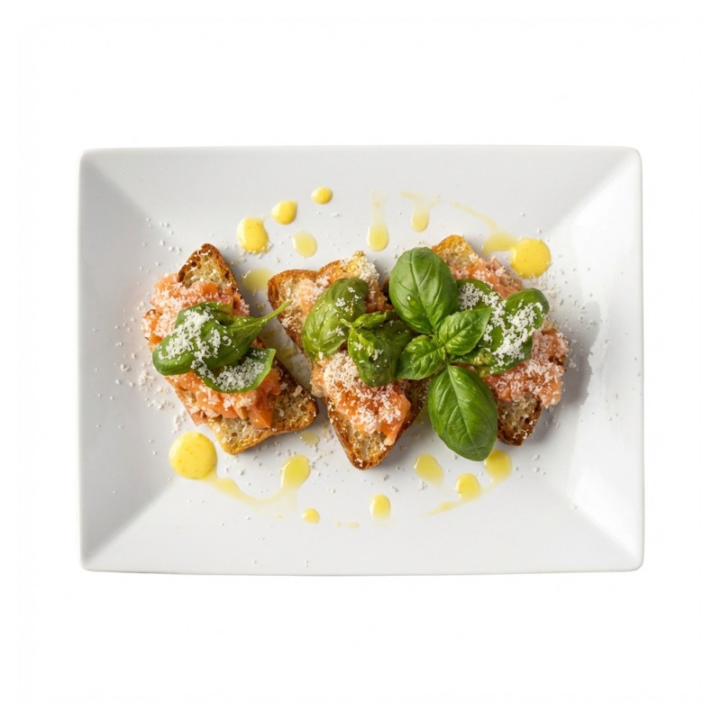 Bruschetta Avec Tomates Et Champignons