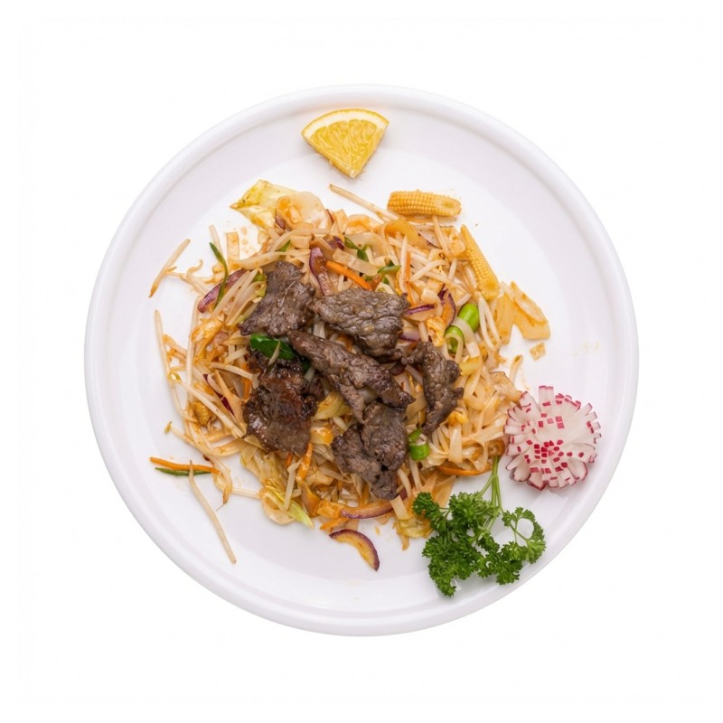 98 - Nouilles Thaï Sautées Au Boeuf