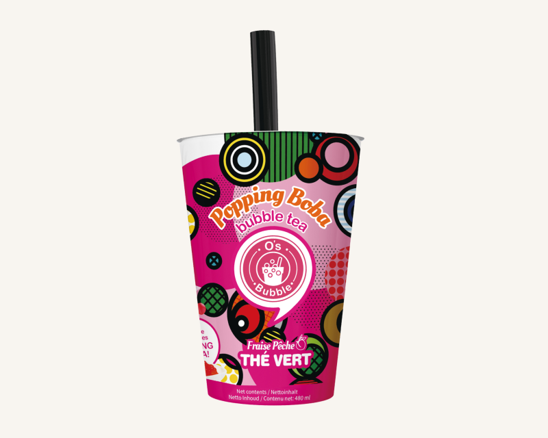 Bubble Tea Pêche Fraise