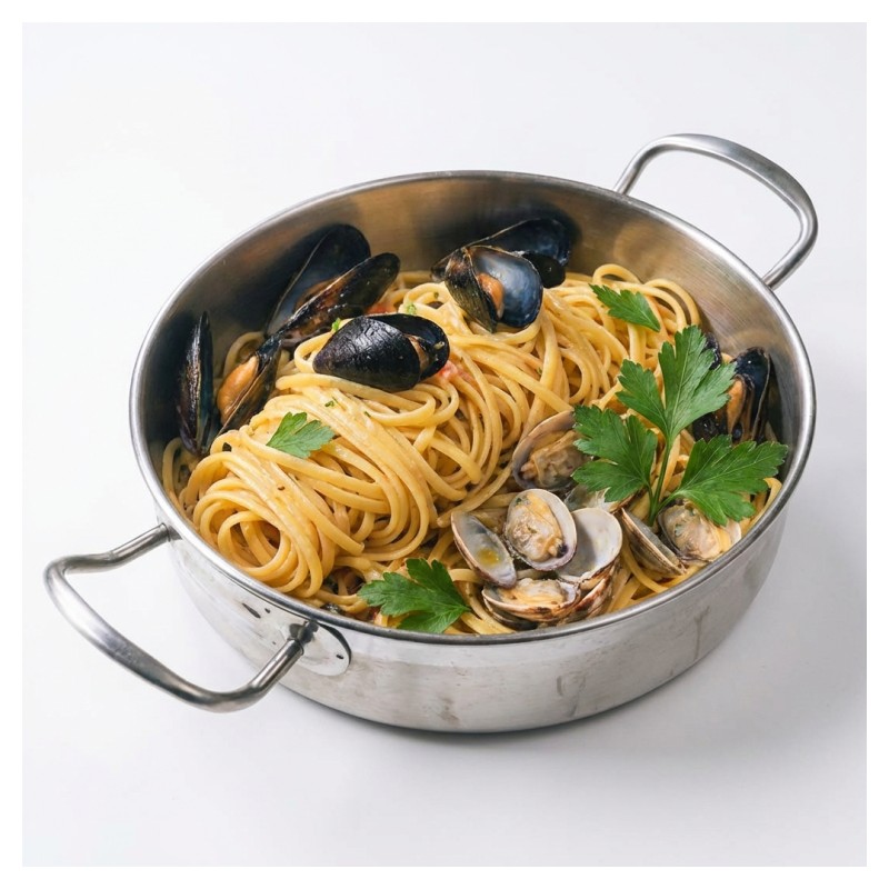 Linguine Ou Schiaffoni Aux Scampis Et Fruits De Mer