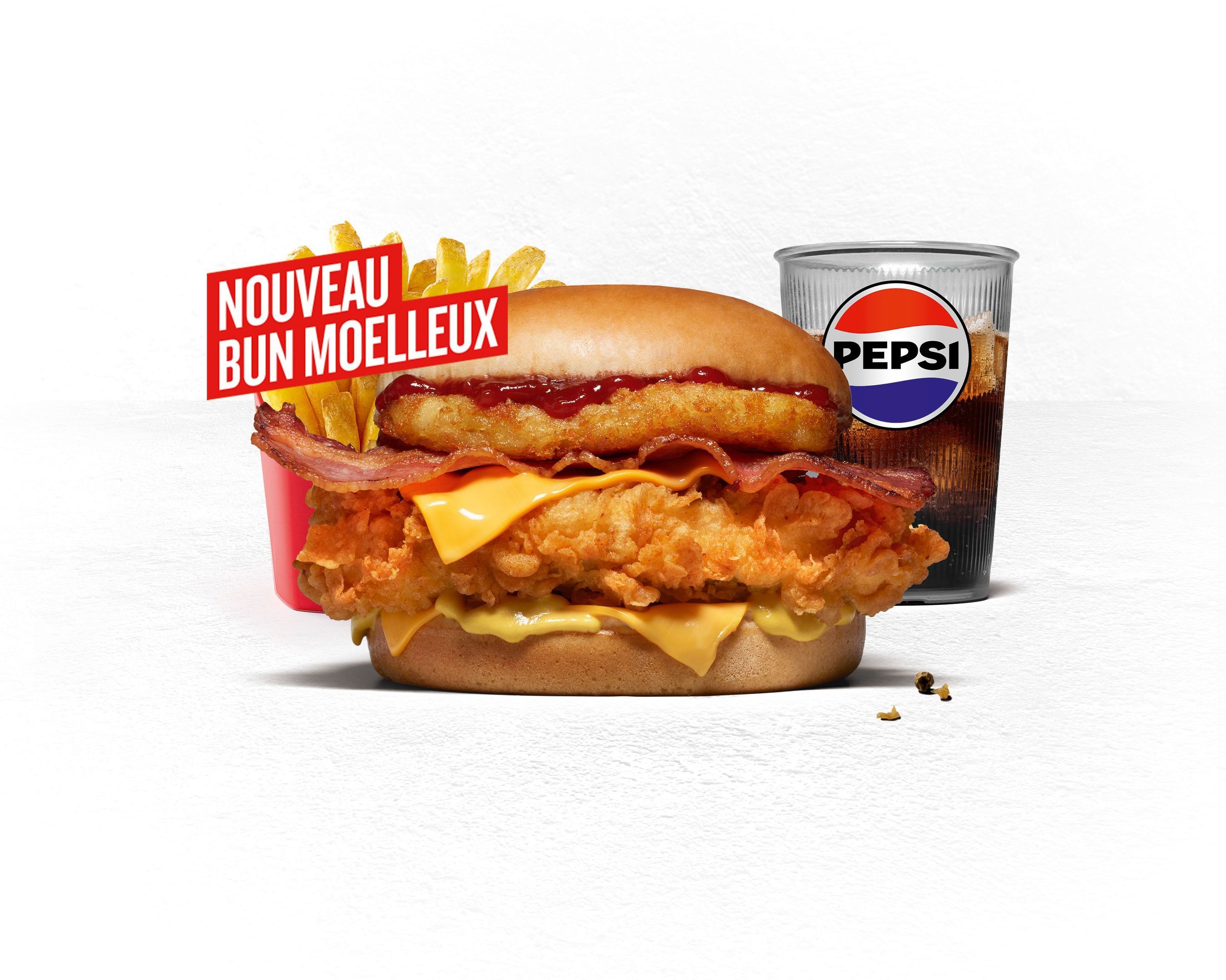Menu Tower® Cheese & Bacon
