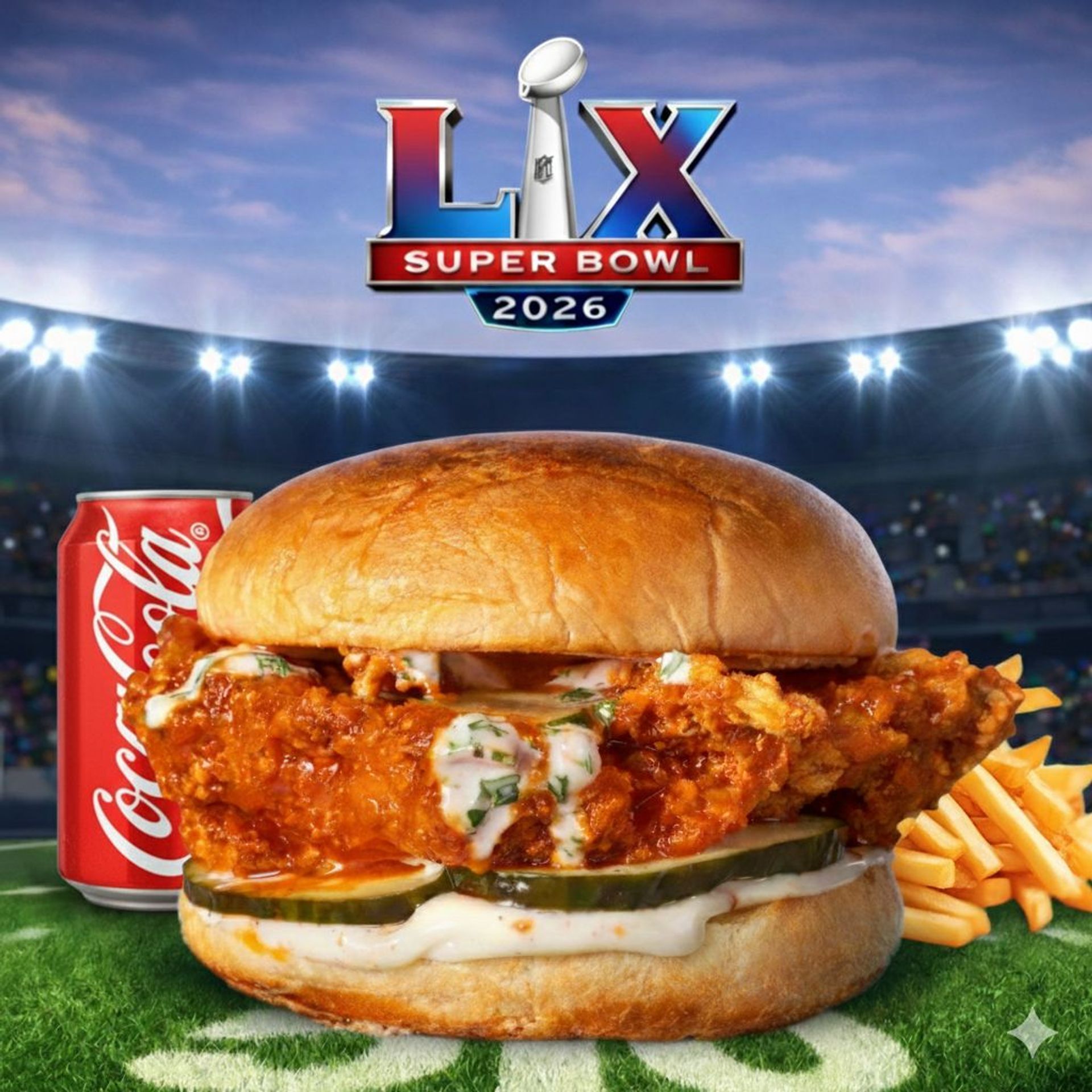 Buffalo Chickenburger Menu