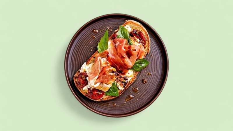 Toast Burrata Jambon Cru