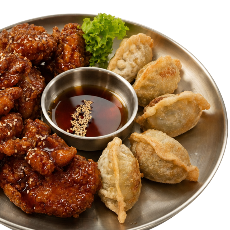 K-Chicken & Mandu set - Tasty Korea