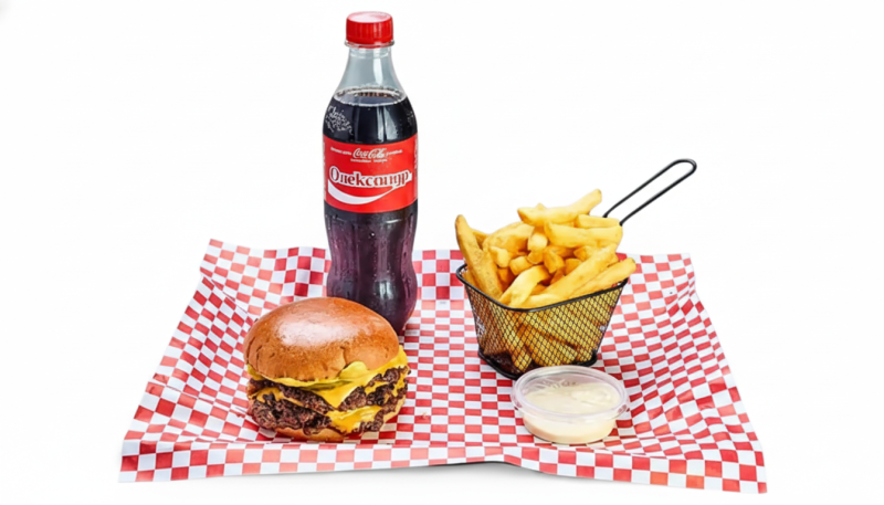 Menu Triple Cheeseburger