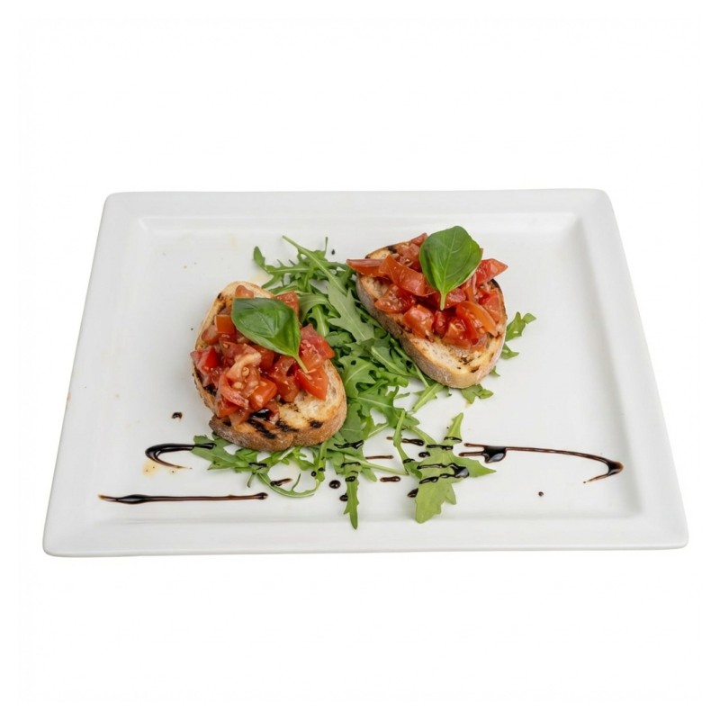 Bruschetta Al Pomodoro, Basilico, Pancetta Calabrese