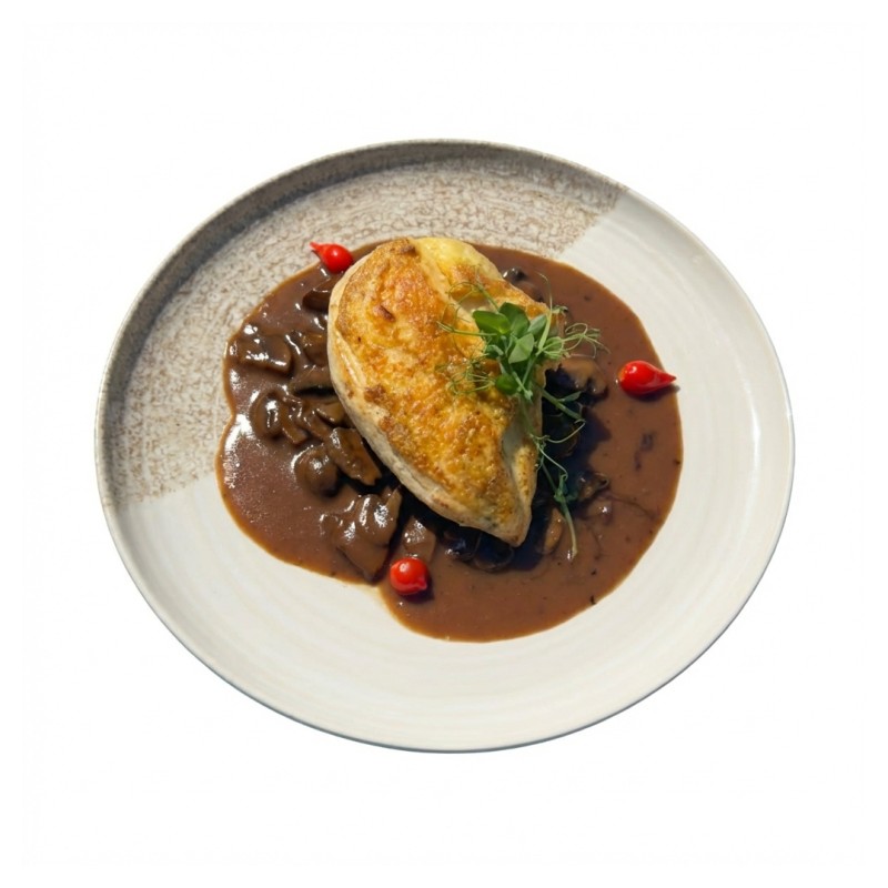 Suprême De Poulet Sauce Champignons & Son Accompagnement