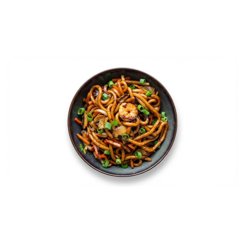 Udon Sauté Au Scampi