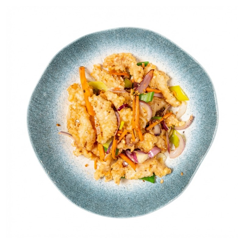 Poulet Frit Au Sel Et Au Poivre