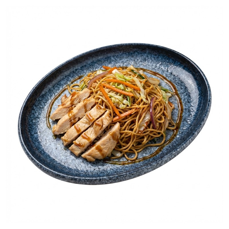 100 Nouilles Sautees Au Poulet