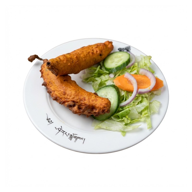 5. Chili Pakora (Vegan, Hot)