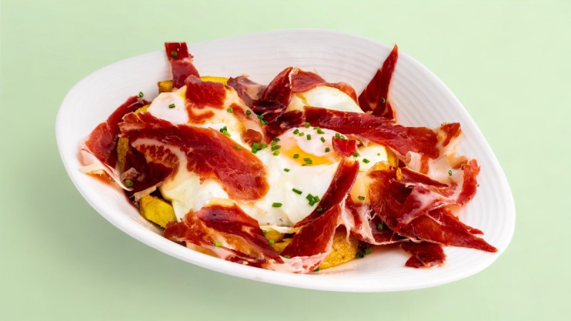 Œufs Frits Au Jambon Pata Negra
