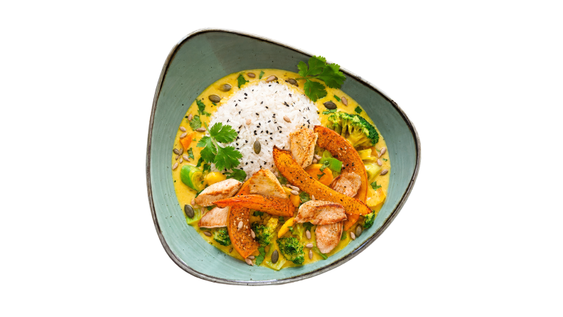 Pumpkin Spice Curry Mit Chicken