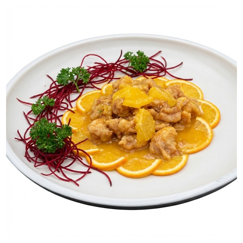 132 Poulet À L'orange 香橙鸡肉