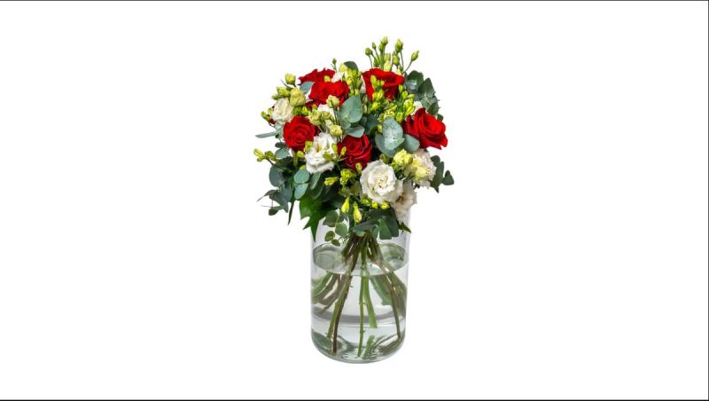 White And Red Bouquet (Optimal)