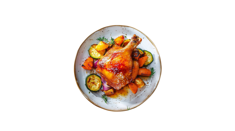 Poulet Du Chef Aux Légumes Grillés