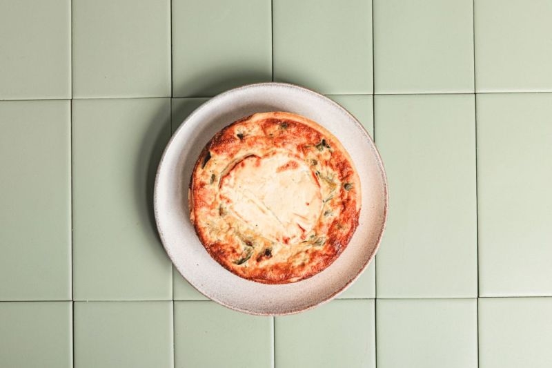 Quiche Chèvre, Courgette, Petits Pois