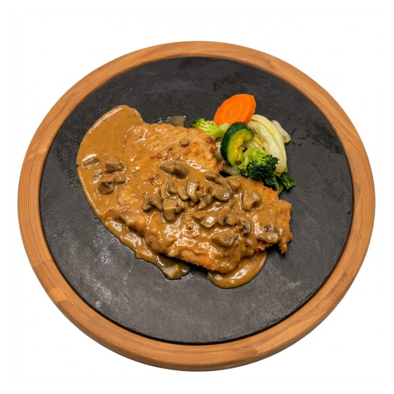 Escalope De Veau Crème Champignons
