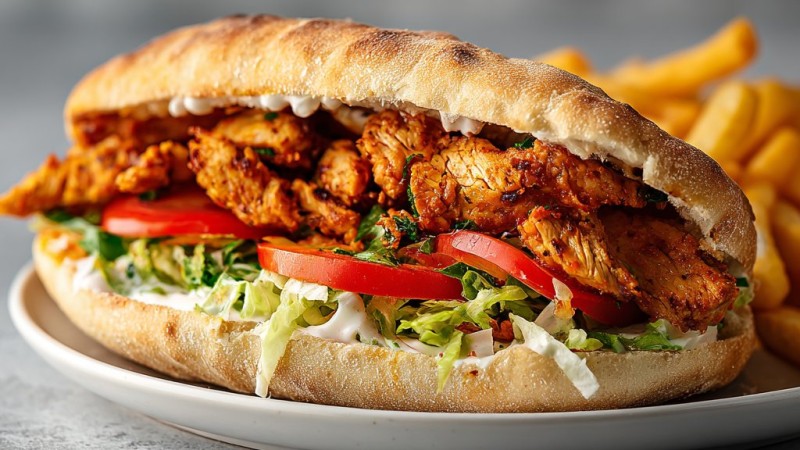 Menu Sandwich Brochettes De Poulet