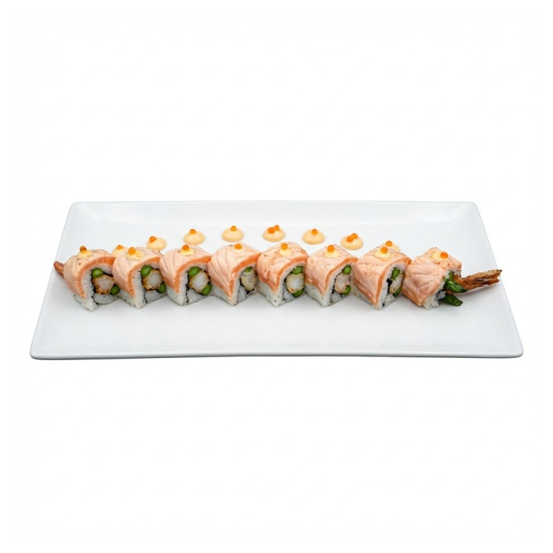 301 Saumon Roll Asperges Tempura
