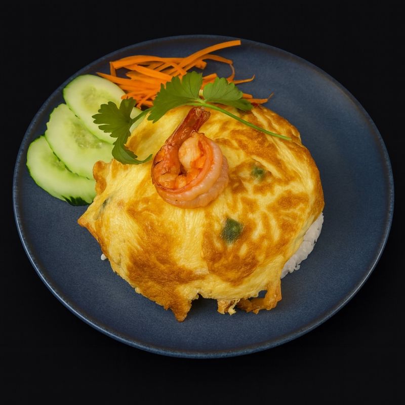 (16) Omelette Thaïlandaise Aux Crevettes
