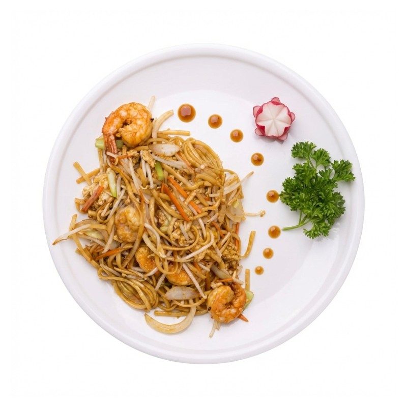 Nouilles Sautées Aux Scampi