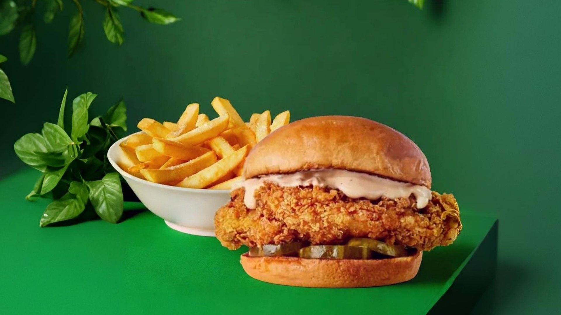 Menu Burger Poulet Crousty + Frites
