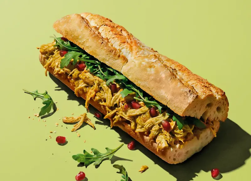 Sandwich Poulet Curry Madras