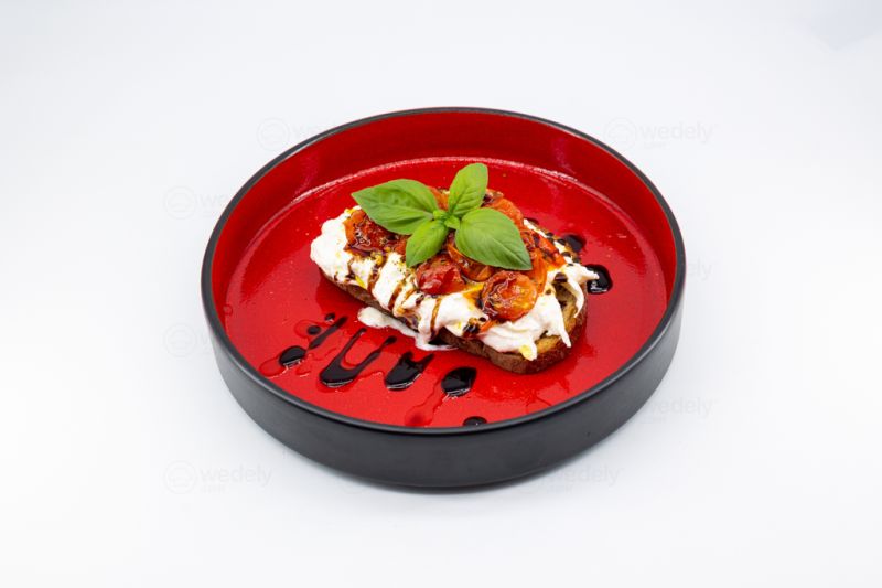 Burrata On Ciabatta Bread