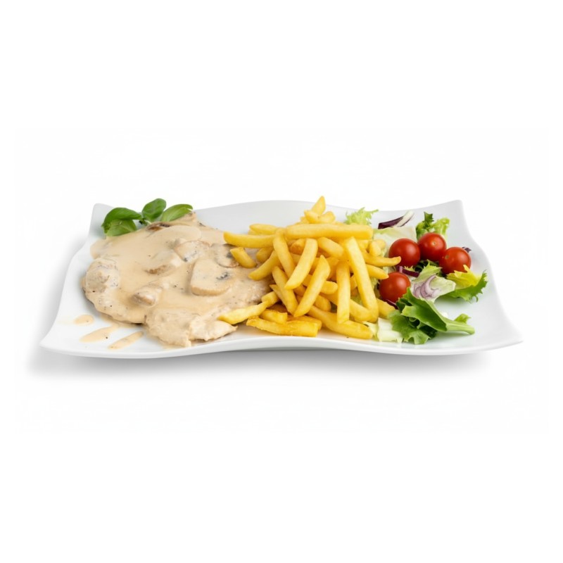 Escalope De Poulet Crème Champignons