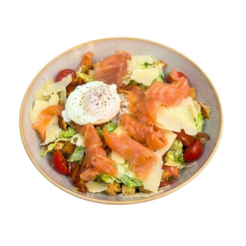 Salade César Au Saumon Fumé