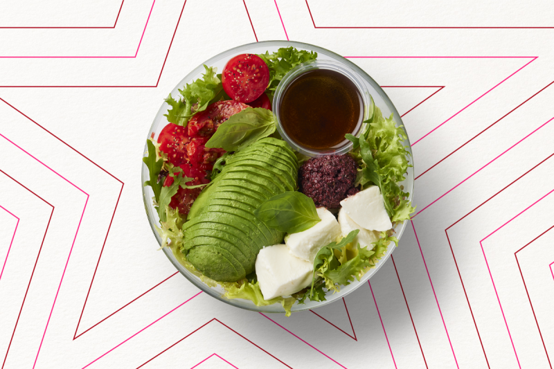 Bowl - Salade, Avocat, Mozzarella & Tapenade D'olives Noires De Kalamata