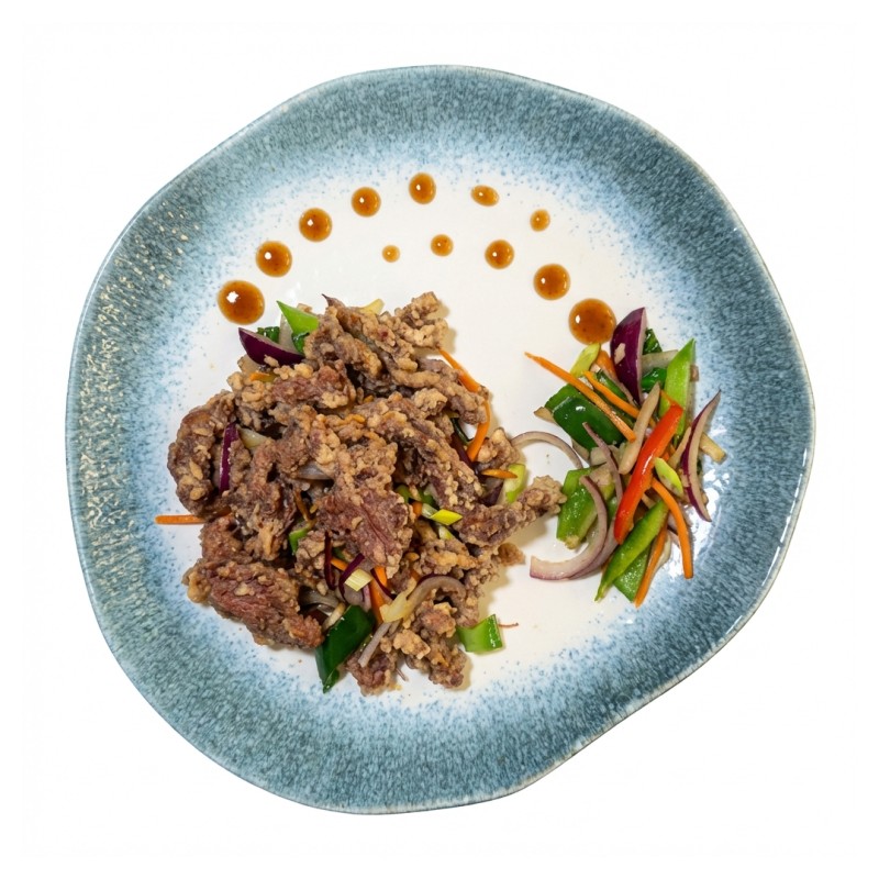 Boeuf Frit Au Sel Et Au Poivre