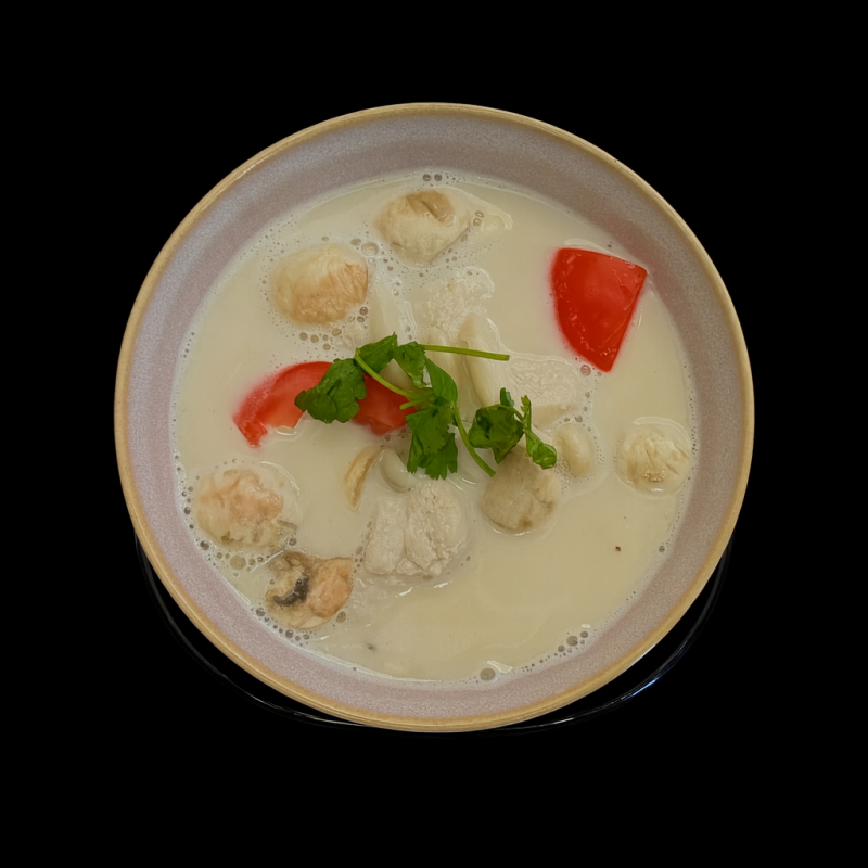 (07) Soupe À La Noix De Coco Et Au Poulet