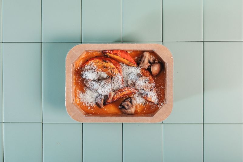 Polenta, Butternut, Champignons
