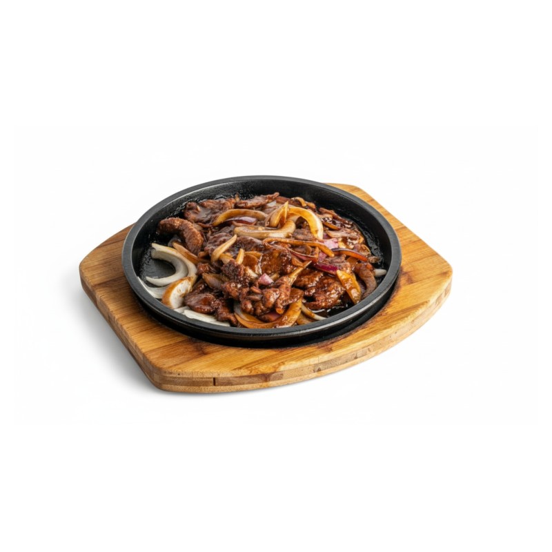 Bœuf Oignons Au Fer Chauffant