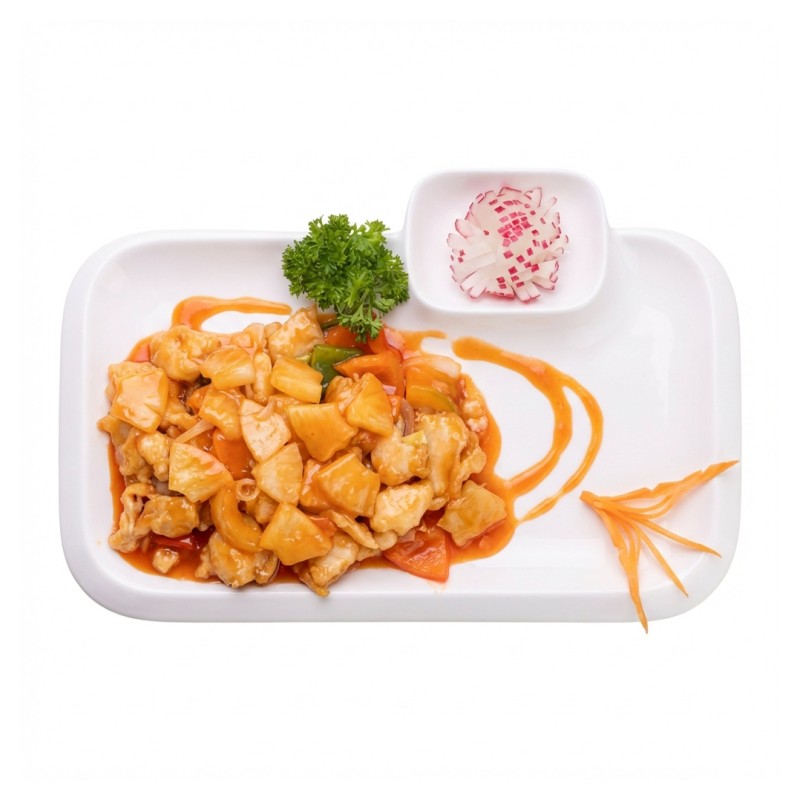 38- Poulet Sauté À L’ananas