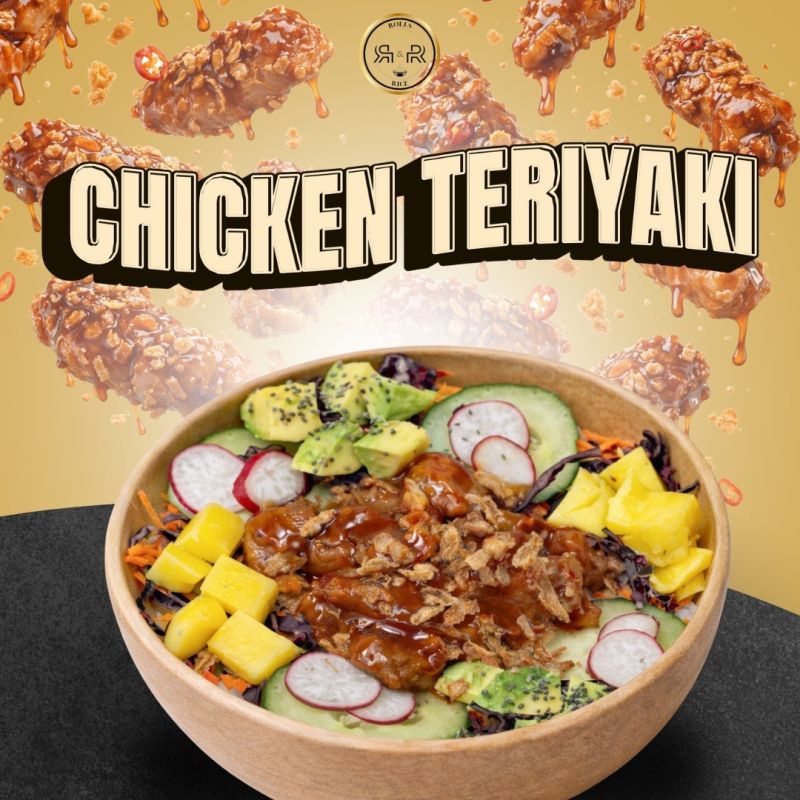 Poke Bowl Chicken Teriyaki Halal