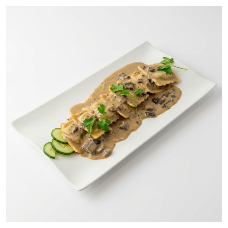 Ravioli Ricotta Épinard Sauce Champignon