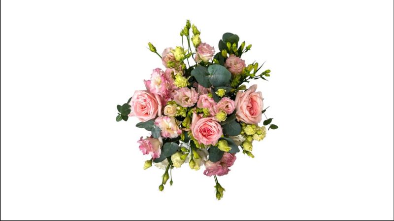 White And Pink Bouquet (Medium)