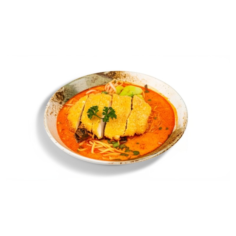 Soupe De Ramen Poulet Croustillant Et Curry
